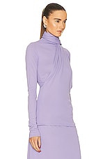MAXIMILIAN DAVIS Lorna Draped Top in Lilac, view 2, click to view large image.