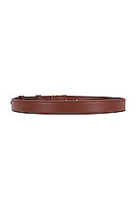 Miu Miu Leather Belt in Tabacco, view 2, click to view large image.