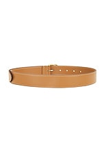 Miu Miu Leather Belt in Caramel, view 2, click to view large image.