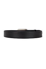 Miu Miu City Calf Metal Belt in Nero, view 2, click to view large image.