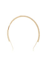 Miu Miu Jewel Headband in Acciaio & Crystal, view 2, click to view large image.