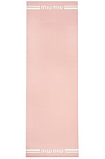 Miu Miu Yoga Mat in Rosa & Bianco, view 3, click to view large image.