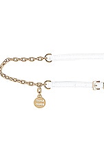 Miu Miu Chain Belt in Bianco, view 2, click to view large image.