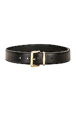 Miu Miu Leather Belt in Nero | FWRD