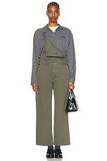 Miu Miu Denim Overall in Oliva | FWRD