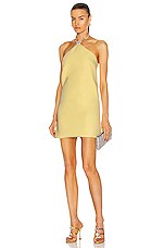 Miu Miu Halter Mini Dress in Polline | FWRD