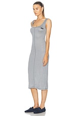 Miu Miu Midi Tank Dress in Grigio, view 3, click to view large image.