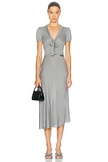 Miu Miu Jersey Seta Dress in Grigio | FWRD