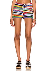 Miu Miu Cotton Crochet Short in Multicolor | FWRD