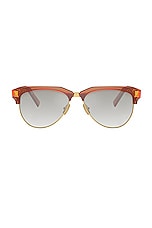 Miu Miu Aviator Sunglasses in Caramel, view 1, click to view large image.