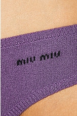 Miu Miu Mini Logo Underwear in Malva, view 5, click to view large image.