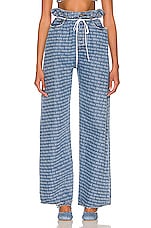 Miu Miu Logo Jean in Azzurro | FWRD