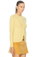 Miu Miu Long Sleeve Cardigan in Topazio, view 2, click to view large image.