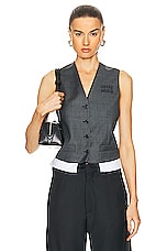 Miu Miu Vest Top in Ardesia, view 1, click to view large image.