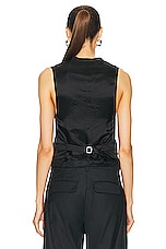 Miu Miu Vest Top in Ardesia, view 4, click to view large image.
