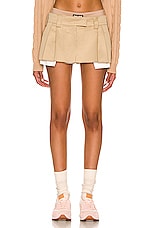 Miu Miu Low Mini Skirt in Corda | FWRD