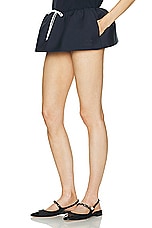 Miu Miu Mini Skirt in Navy, view 3, click to view large image.