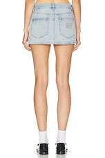 Miu Miu Denim Mini Skirt in Azzurro, view 4, click to view large image.