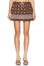 Miu Miu Mini Skirt in Cacao | FWRD