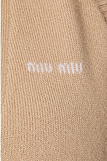 Miu Miu Mini Logo Loose Button Up in Albino, view 5, click to view large image.