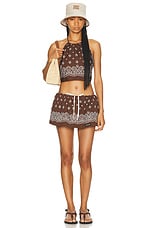 Miu Miu Halter Top in Cacao, view 5, click to view large image.
