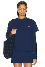 Miu Miu Layered Shirt in Bleu, view 1, click to view large image.