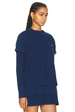 Miu Miu Layered Shirt in Bleu, view 2, click to view large image.
