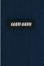 Miu Miu Layered Shirt in Bleu, view 5, click to view large image.