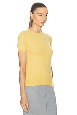 Miu Miu Short Sleeve Top in Topazio, view 2, click to view large image.