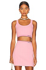 Miu Miu Cropped Tank Top in Rosa | FWRD