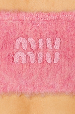 Miu Miu Boucle Sleeveless Top in Rosa, view 5, click to view large image.