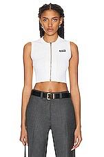 Miu Miu Knit Sleeveless Top in Bianco | FWRD