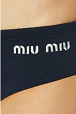 Miu Miu Swim Bottom in Blue, view 5, click to view large image.