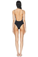Miu Miu One Piece Swimsuit in Nero, view 3, click to view large image.