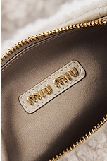 Miu Miu Large Boucle Handbag in Avorio, view 7, click to view large image.