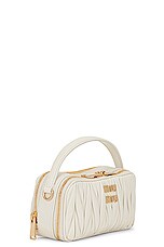 Miu Miu Matelass&eacute; Bag in Bianco, view 4, click to view large image.