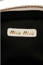 Miu Miu Matelass&eacute; Bag in Bianco, view 7, click to view large image.