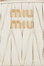 Miu Miu Matelass&eacute; Bag in Bianco, view 8, click to view large image.