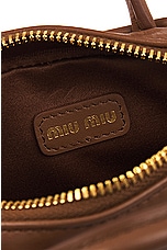 Miu Miu Mini Softy Bag in Cognac, view 7, click to view large image.