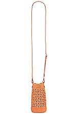 Miu Miu Crochet Crossbody Bag in Tulipano & Cognac, view 3, click to view large image.