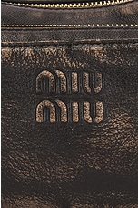 Miu Miu Pocket Shoulder Bag in Sabbia & Caffe, view 7, click to view large image.
