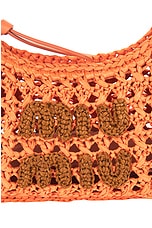 Miu Miu Crochet Hobo Bag in Tulipano & Cognac, view 8, click to view large image.