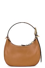 Miu Miu Shoulder Belted Strap Handbag in Caramel, view 4, click to view large image.