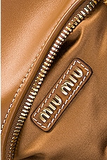 Miu Miu Shoulder Belted Strap Handbag in Caramel, view 7, click to view large image.