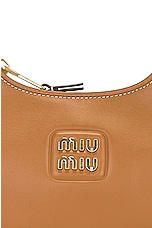 Miu Miu Shoulder Belted Strap Handbag in Caramel, view 8, click to view large image.