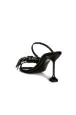 Miu Miu Bow Mule in Nero, view 3, click to view large image.