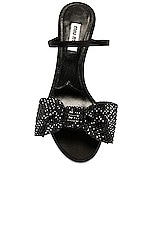 Miu Miu Bow Mule in Nero, view 4, click to view large image.