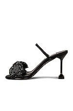 Miu Miu Bow Mule in Nero, view 5, click to view large image.
