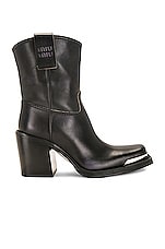 Miu Miu Ankle Boot in Nero, view 1, click to view large image.