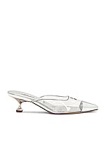 Miu Miu Plexi Mule in Argento, view 1, click to view large image.